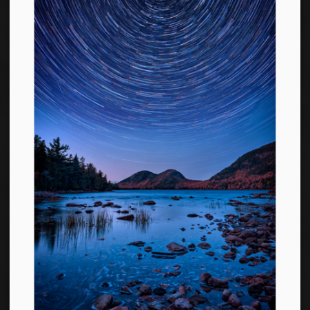Starry Night at Jordan Pond
