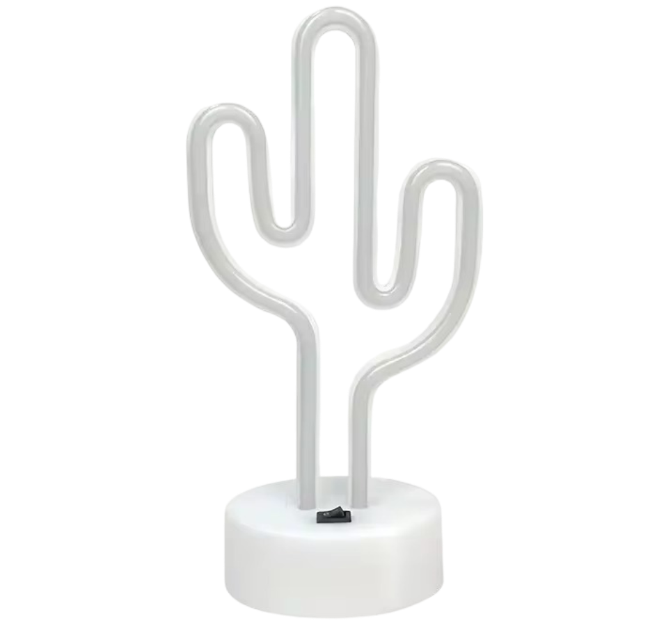 Neon Green Cactus Lamp